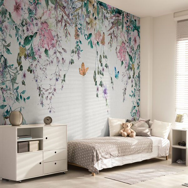 Painting of flowers and butterflies Painting of flowers and butterflies