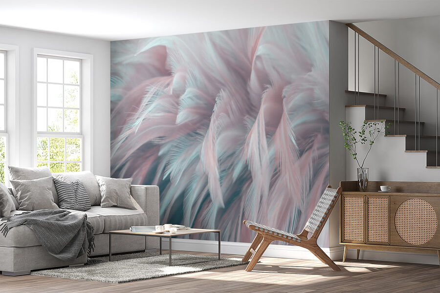 Delicate feathers in soft colors. Delicate feathers in soft colors.