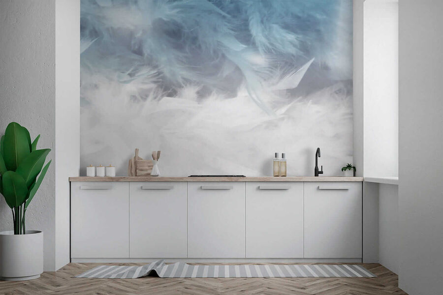 Soft textures in soothing colors.