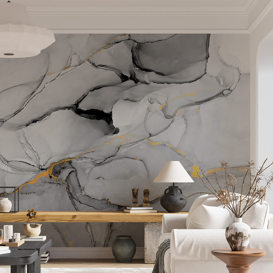 Abstract marbling in black and white. Abstract marbling in black and white.