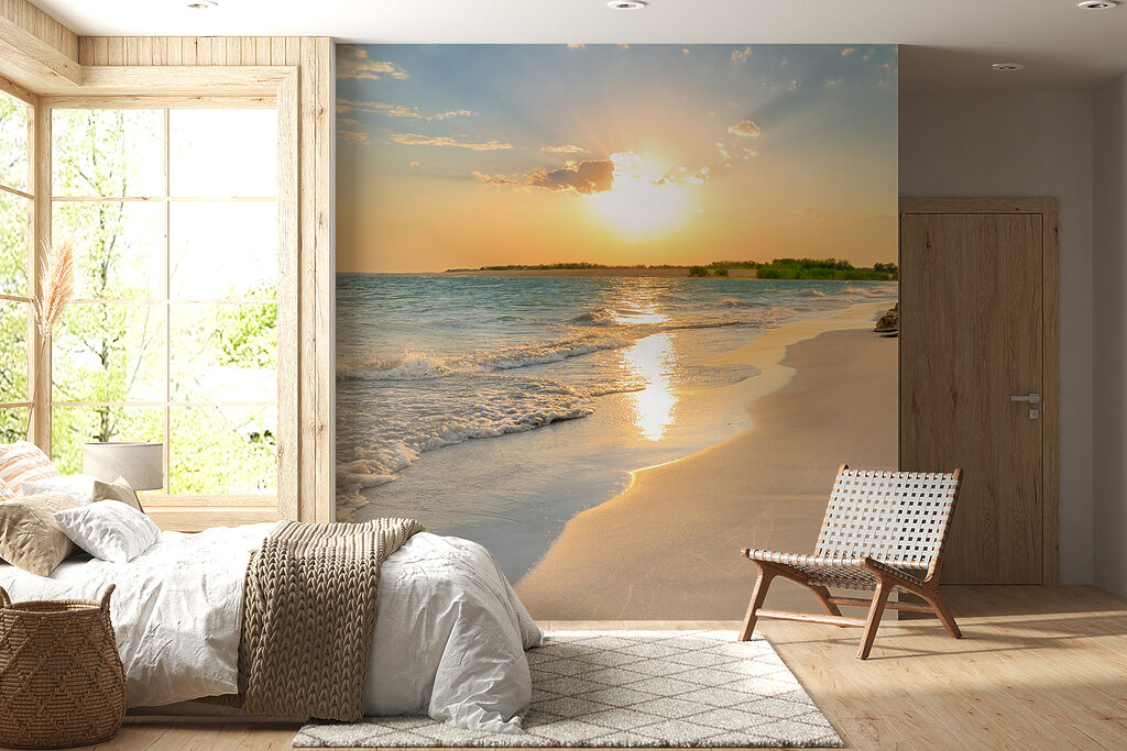 Beach with waves and a sunset u53408pib8mr 1024x683 - Beach with waves and a sunset