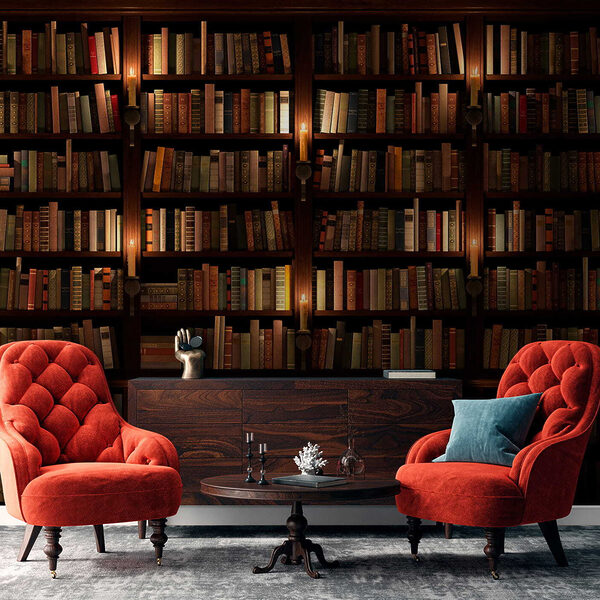 Large bookcase full of books Large bookcase full of books