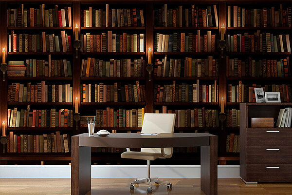 Large bookcase full of books Large bookcase full of books