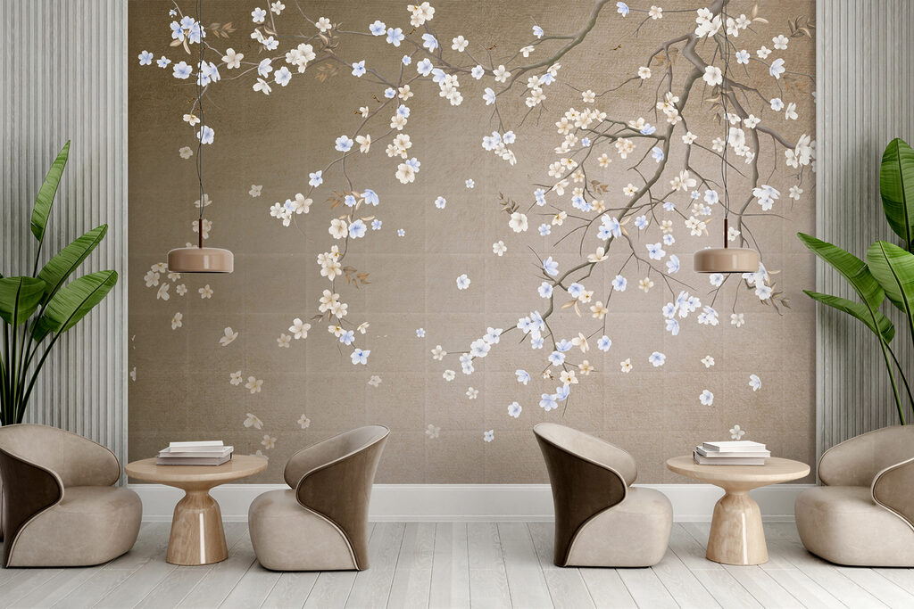 Tree branch with white and blue flowers u61369piz1mr 1024x683 - Tree branch with white and blue flowers