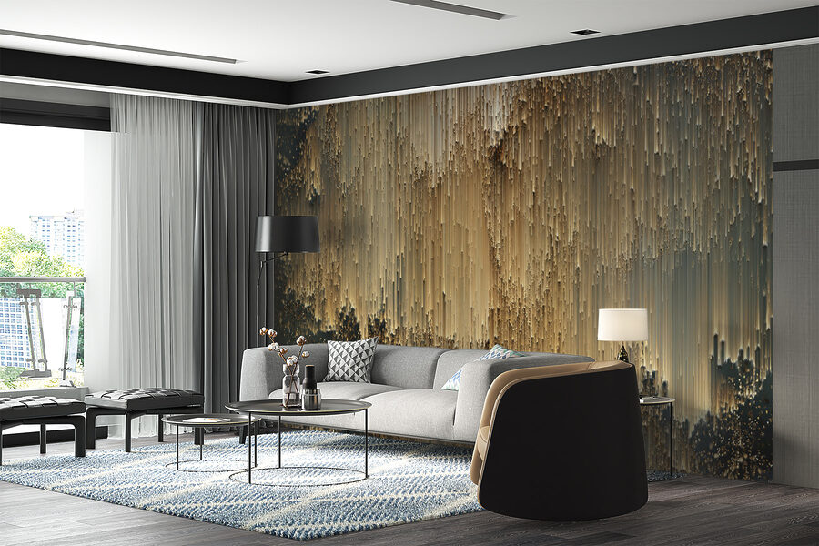 Wall murals Abstract patterns in muted tones. - Image 5