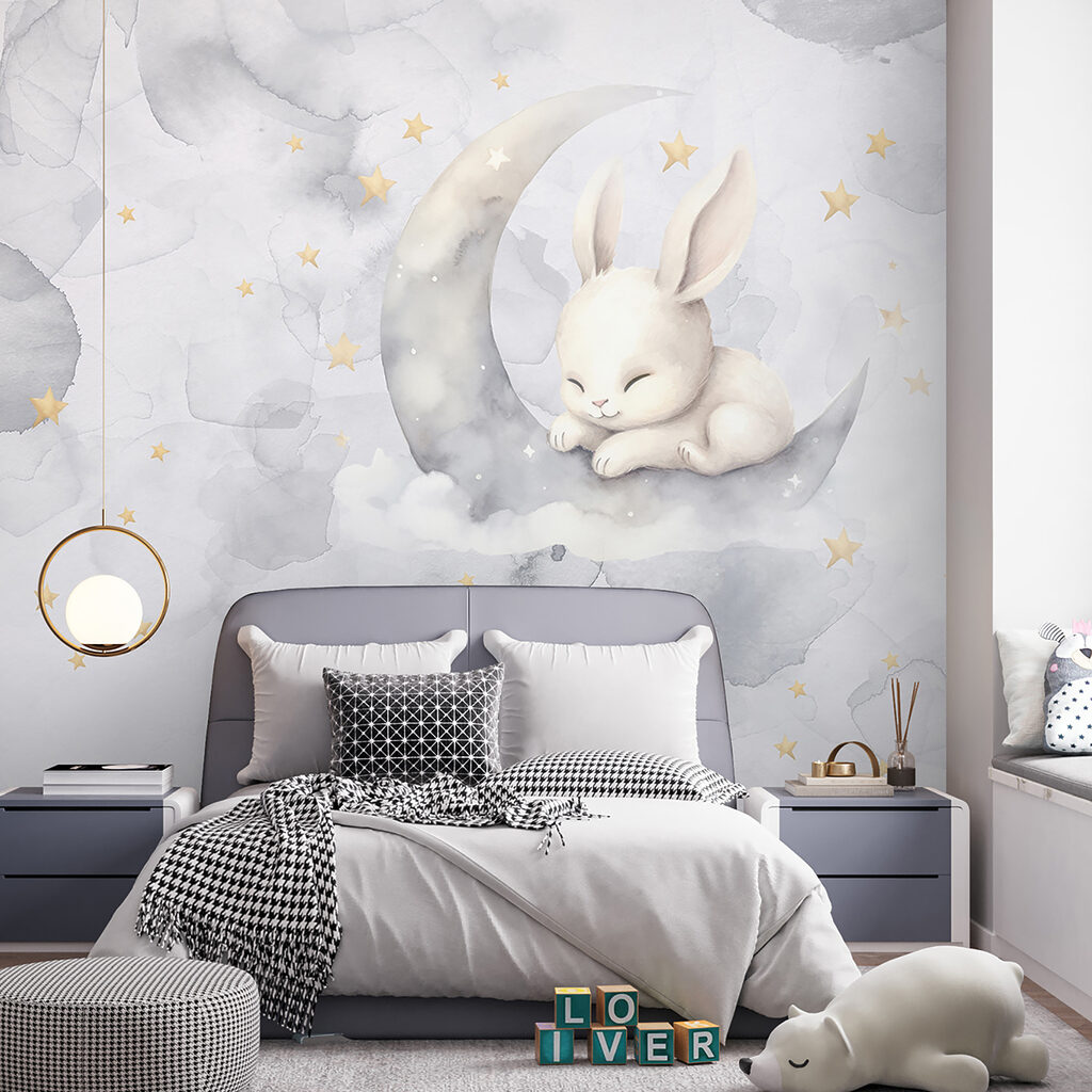 A rabbit on the moon