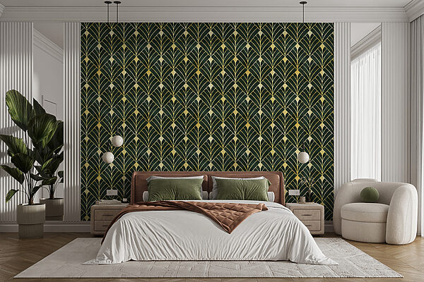 Green and yellow pattern Green and yellow pattern