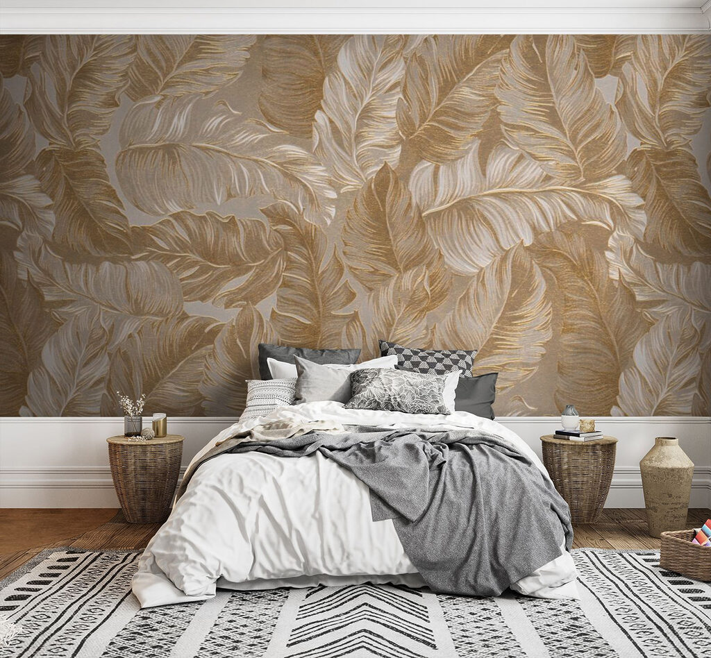 Wallpaper with feathers