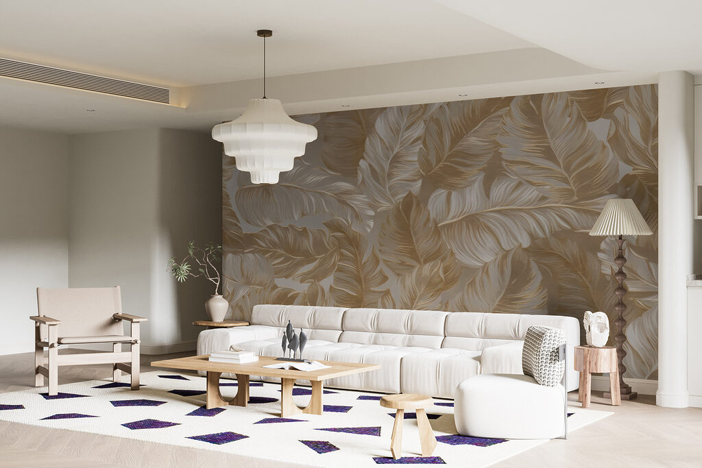 Wallpaper with feathers