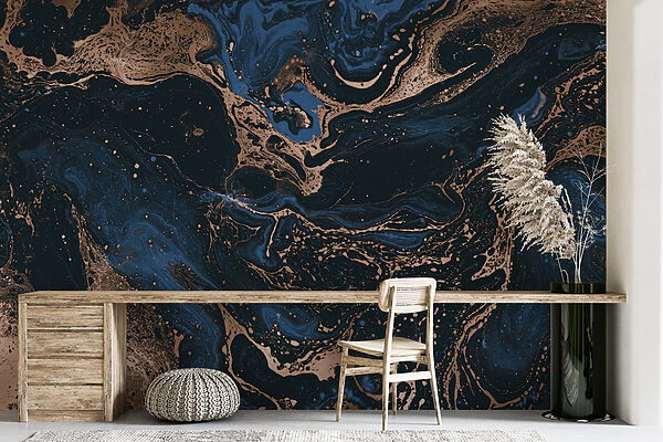 Swirling Midnight and Copper Rivers Swirling Midnight and Copper Rivers