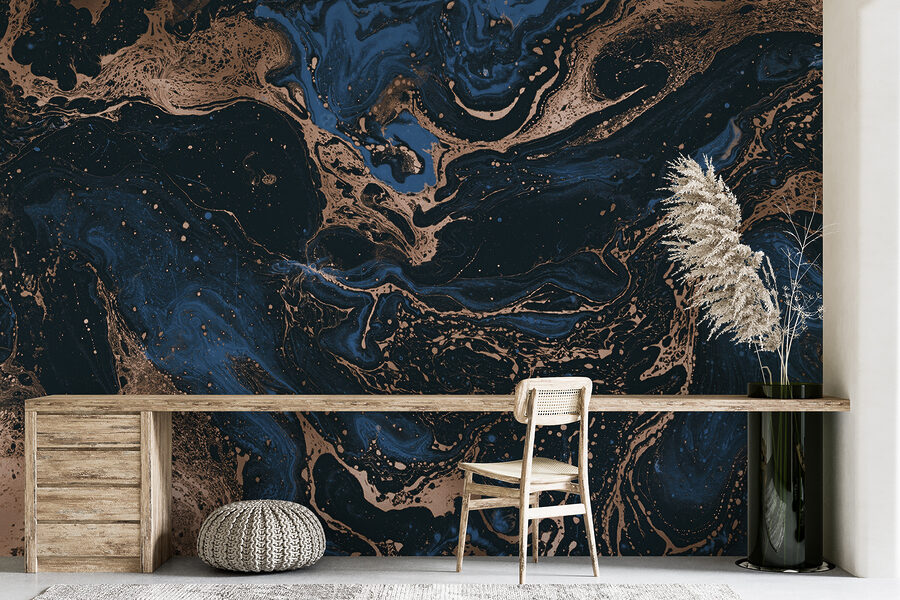 Swirling Midnight and Copper Rivers Swirling Midnight and Copper Rivers