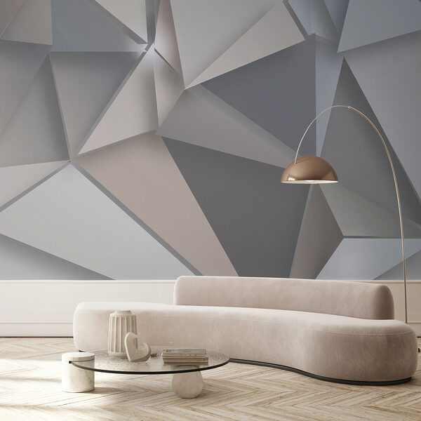 Abstract geometric shapes in soft colors. Abstract geometric shapes in soft colors.