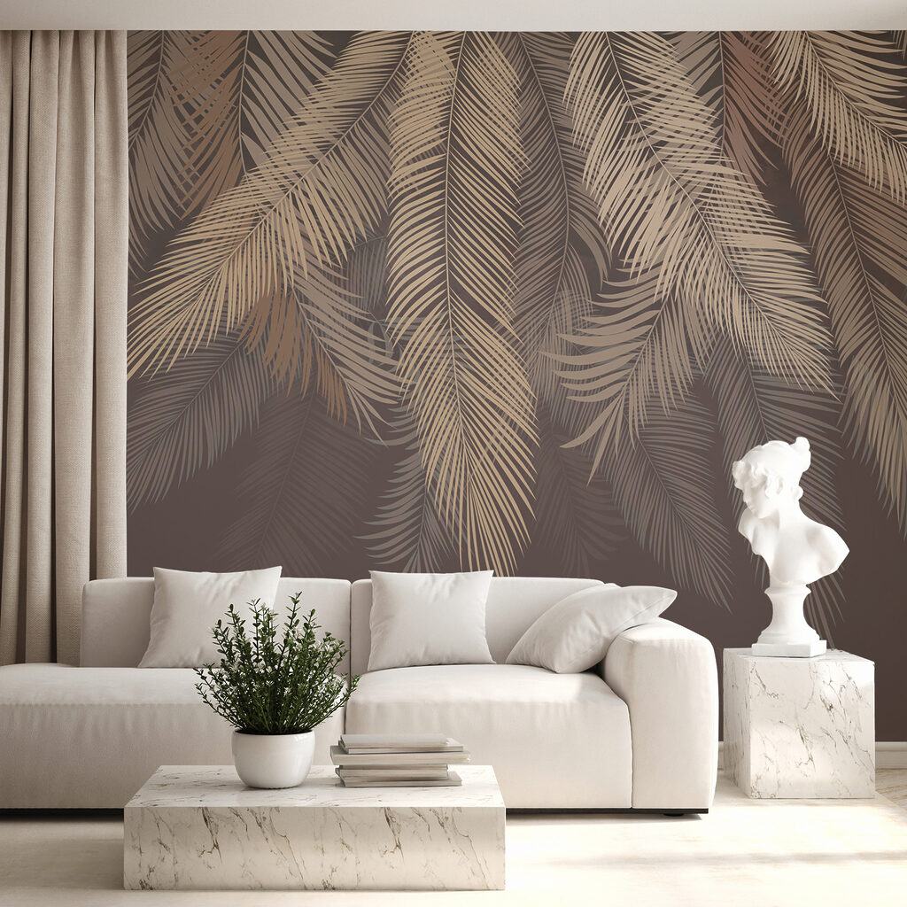 Elegant leaves on a subtle backdrop