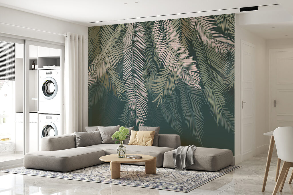 Group of palm leaves