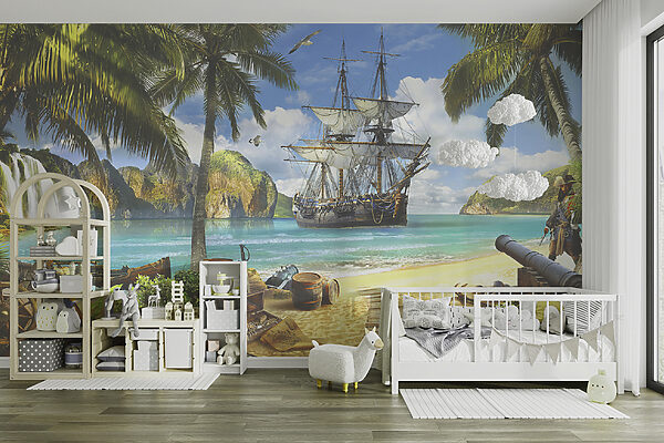 Pirate ship on a beach u59784pir2mr 600x400 - Pirate ship on a beach