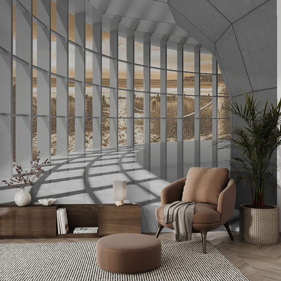 Large room with windows