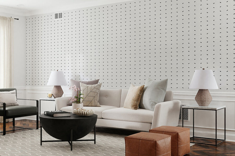 A white background with black dots
