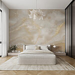 Wall mural Elegant marble with subtle tones