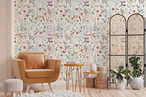 Pattern of flowers and plants Pattern of flowers and plants