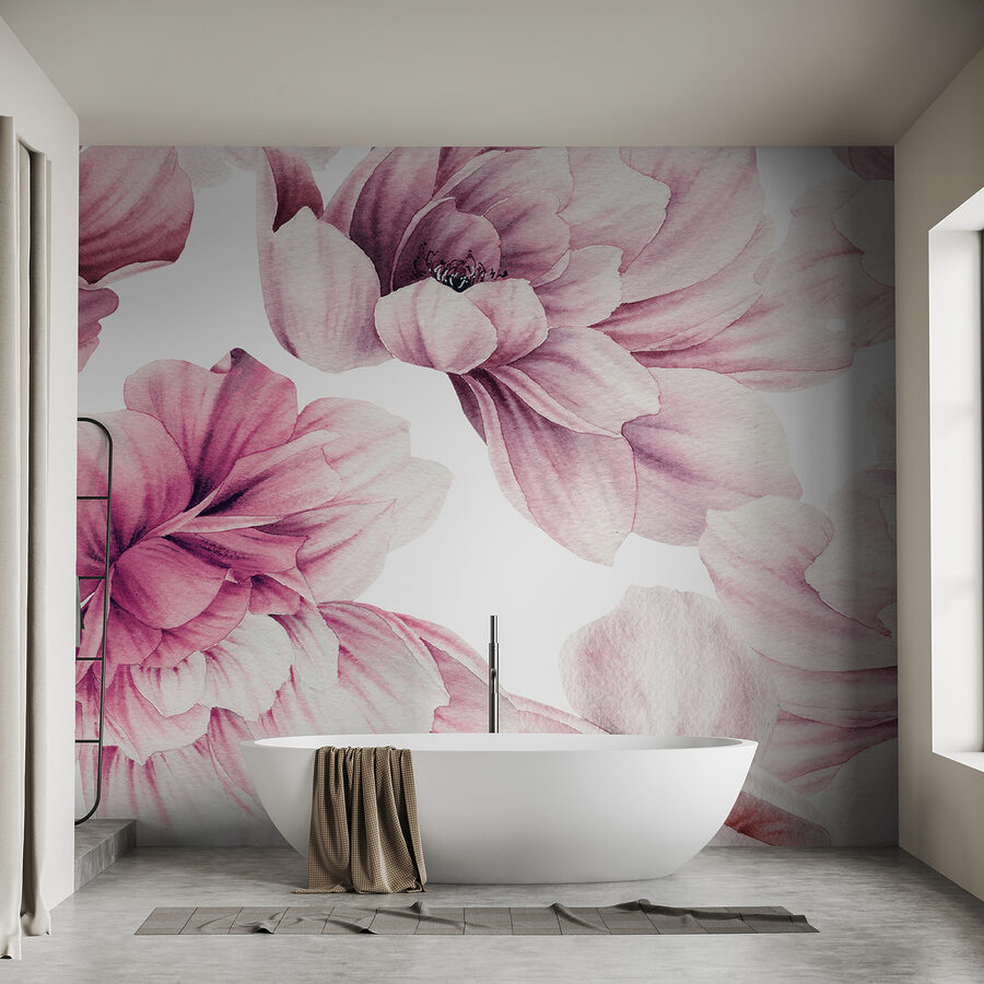 Wall murals Delicate blooms in soft pastel hues. - Image 4