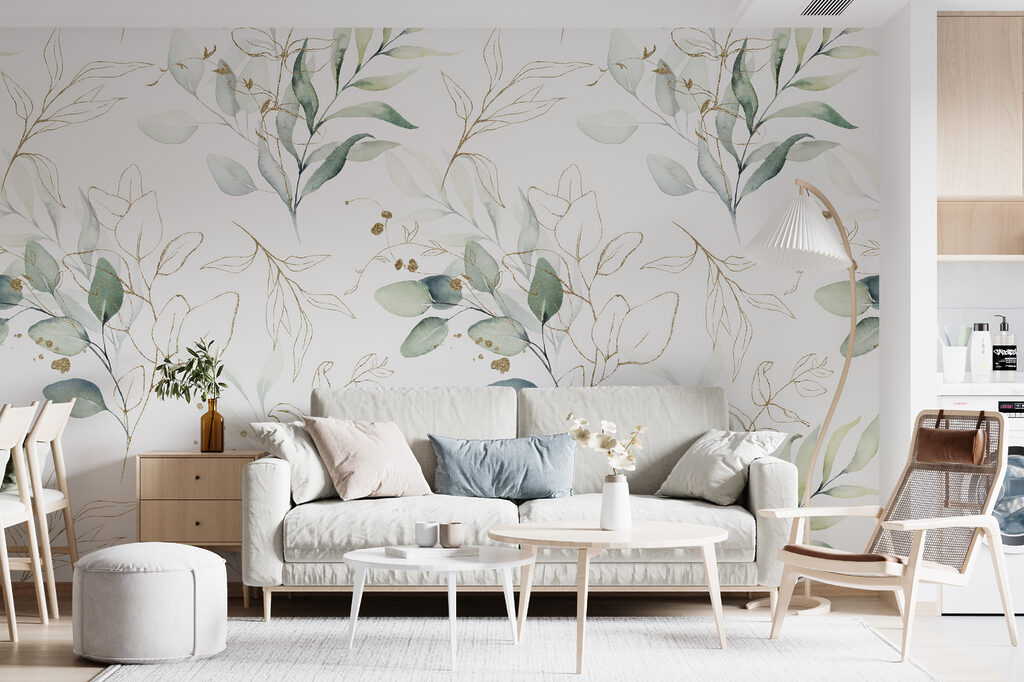 Pattern of leaves and berries