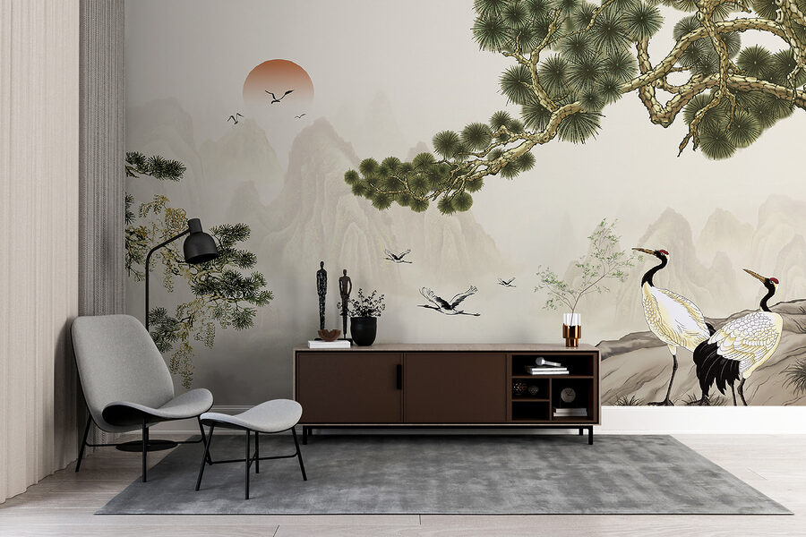 Wall murals Birds on a rock - Image 2