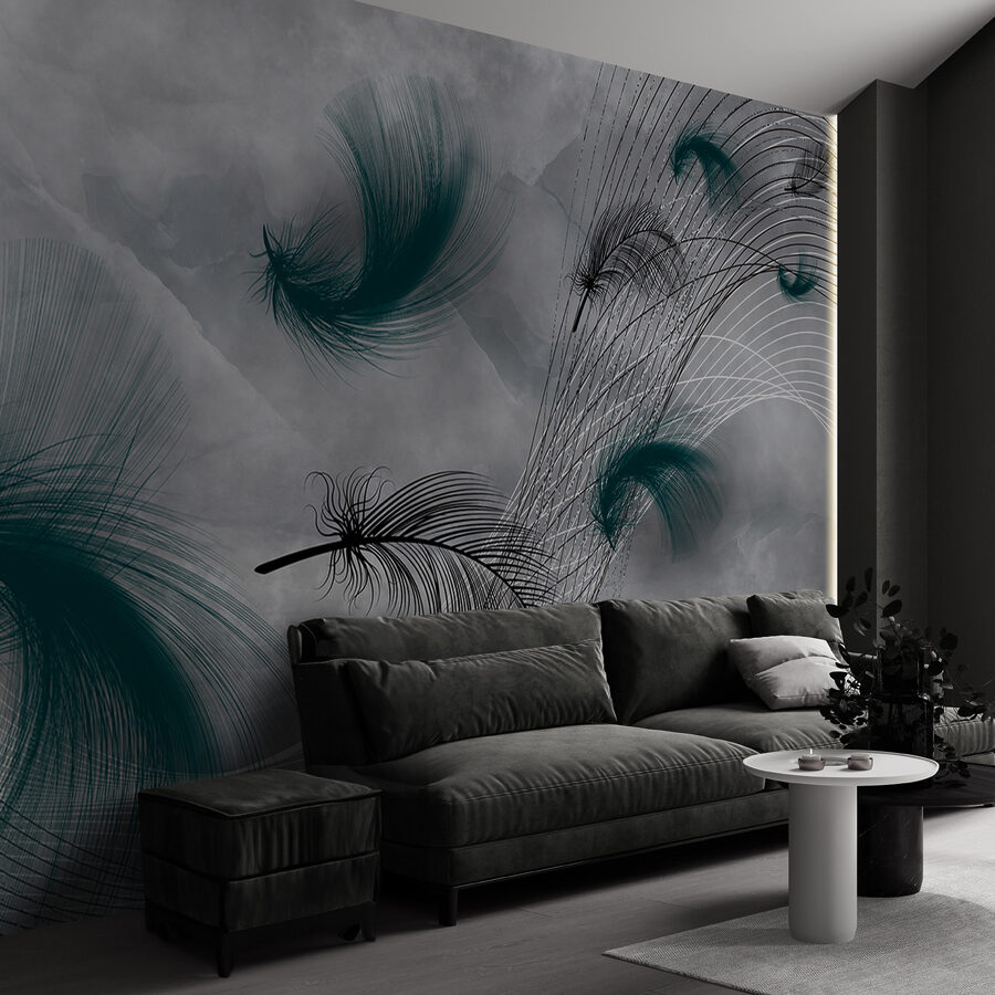 Elegant swirls of flowing feathers. Elegant swirls of flowing feathers.