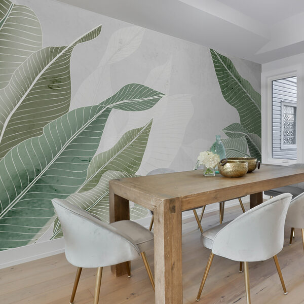 Soft greens and calming textures. Soft greens and calming textures.