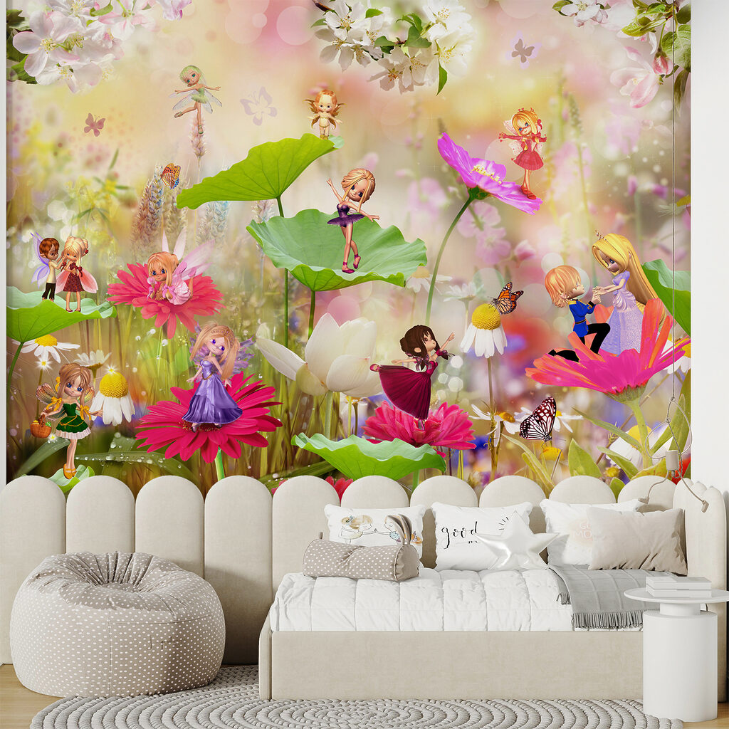 Group of cartoon fairies on flowers u62265pir3ms 1024x1024 - Group of cartoon fairies on flowers