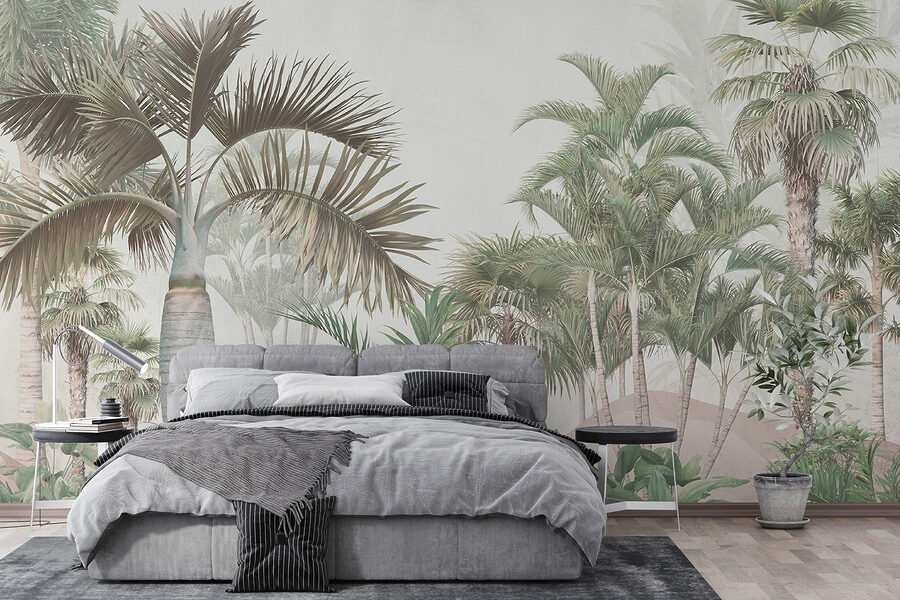 Group of palm trees