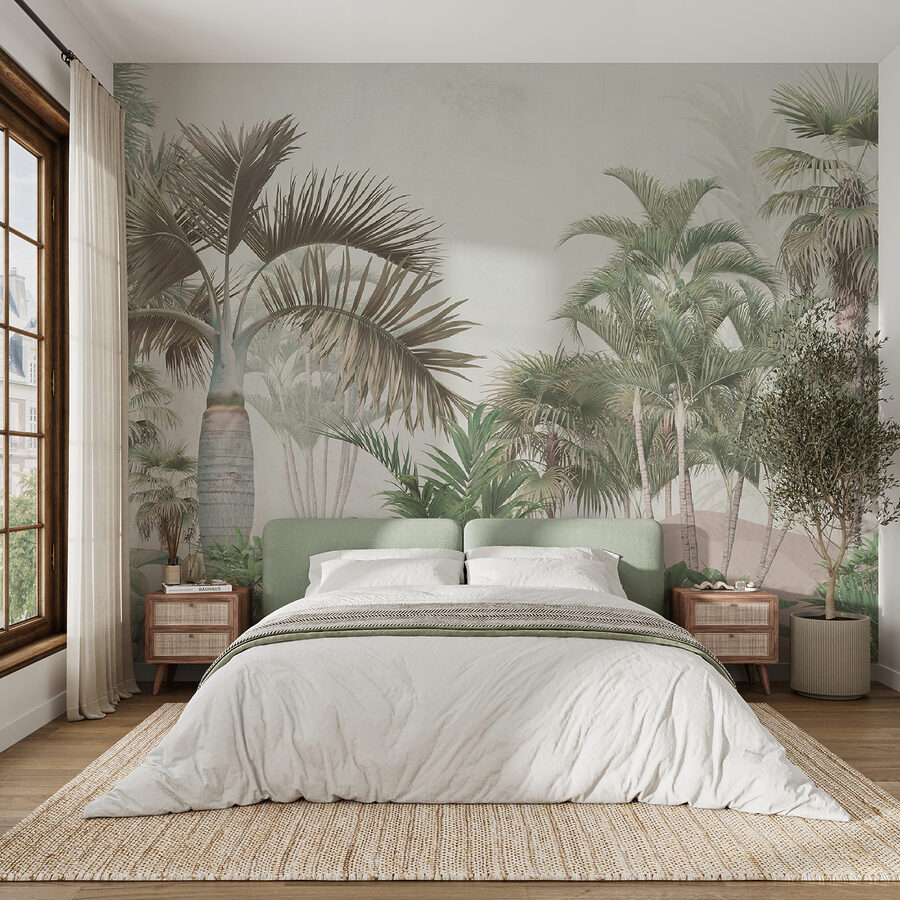 Group of palm trees
