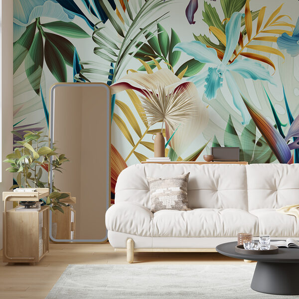 Colorful floral pattern with flowers Colorful floral pattern with flowers