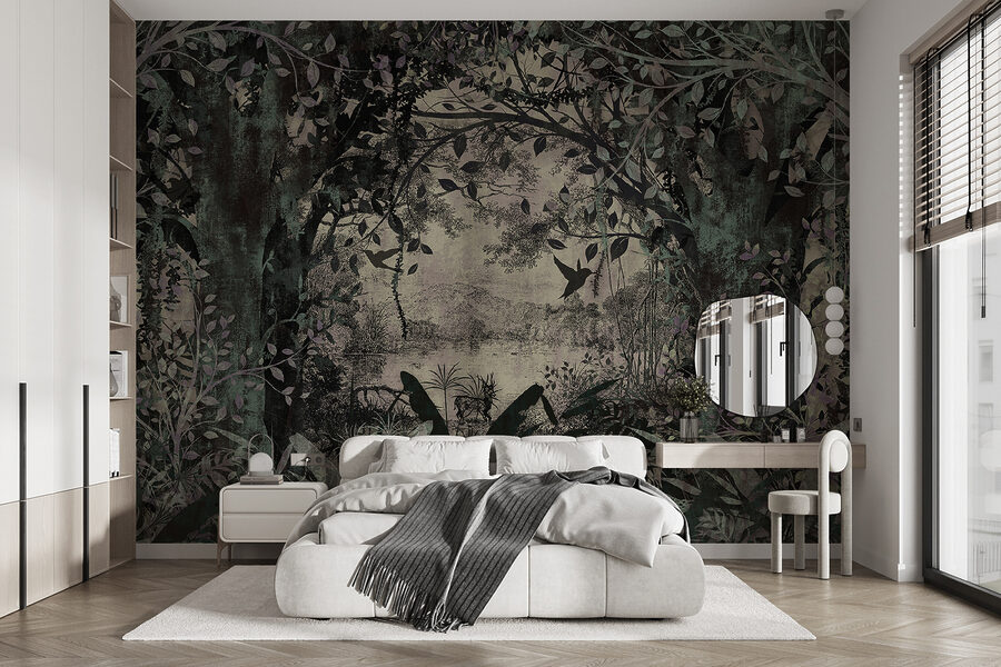 Painting of trees and plants Painting of trees and plants