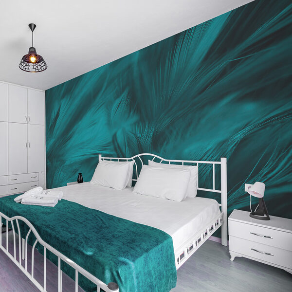 Soft teal feathers in gentle waves u73700pib2ms 600x600 - Soft teal feathers in gentle waves