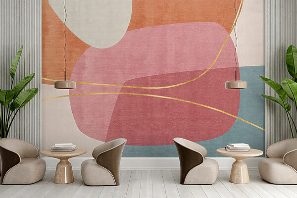 Abstract harmony in soft, pastel hues. Abstract harmony in soft, pastel hues.