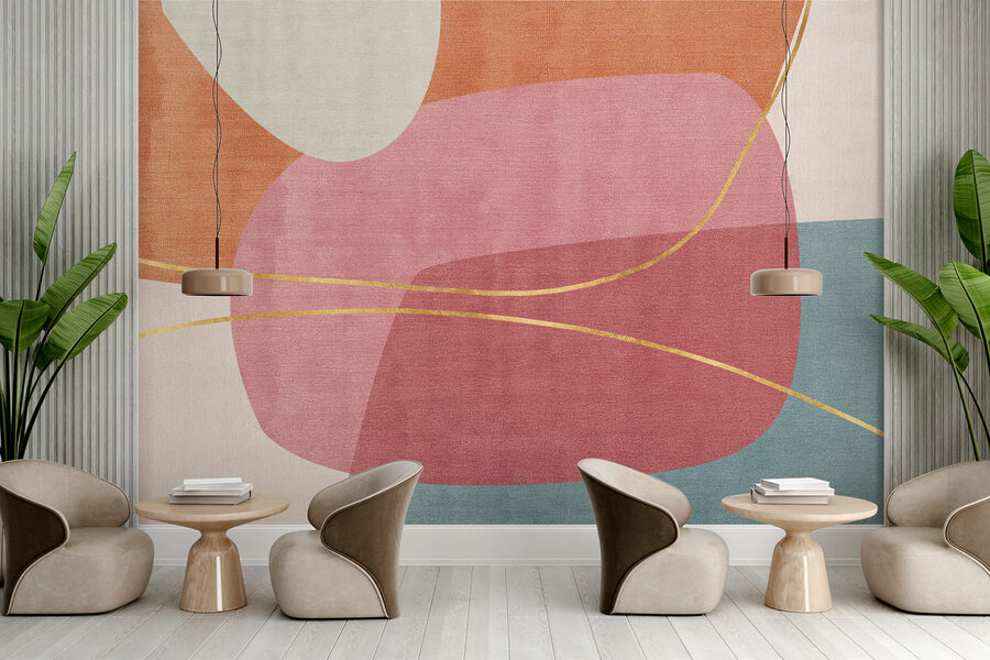 Abstract harmony in soft, pastel hues. Abstract harmony in soft, pastel hues.