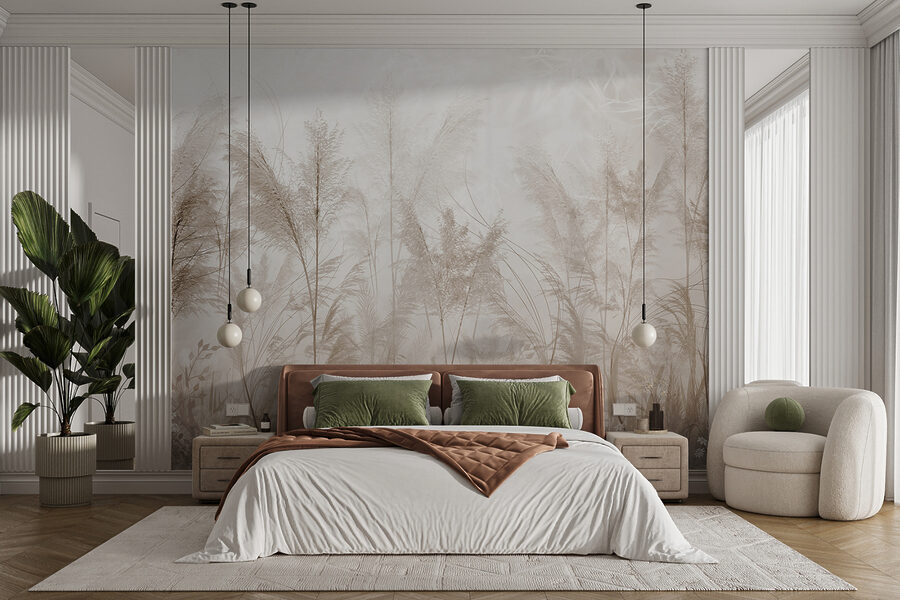 Wall murals Field of grass with flowers - Image 4