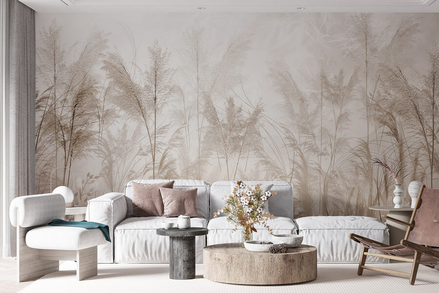 Wall murals Field of grass with flowers - Image 6