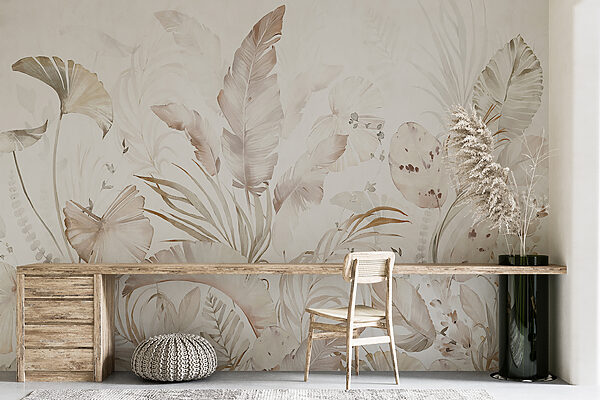 Elegant botanical elements in soft hues. Elegant botanical elements in soft hues.
