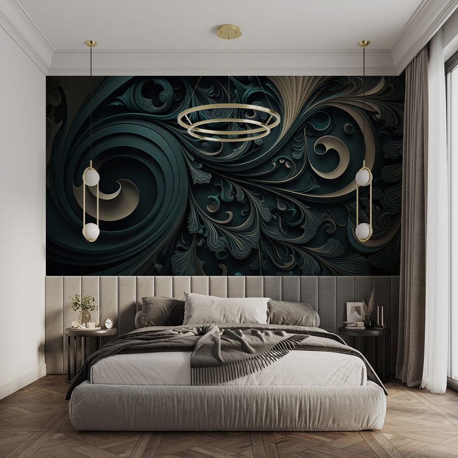 Wall murals Elegant swirls and intricate designs. - Image 5