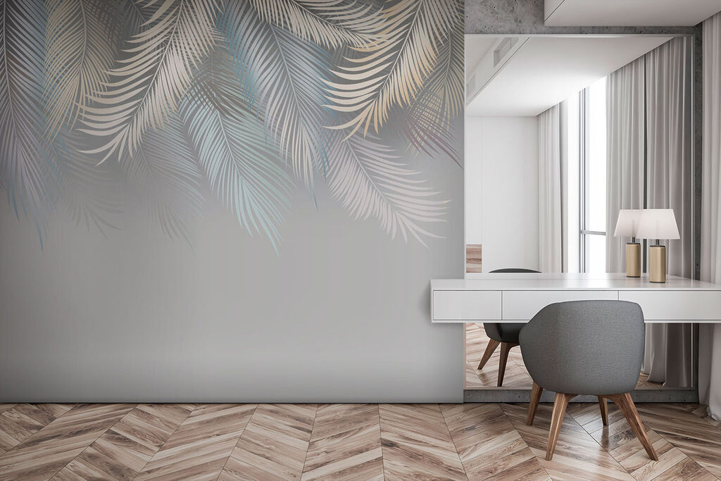 Elegant leaves on a soft background Elegant leaves on a soft background