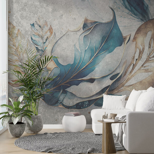 Elegant leaves in soft hues u93998pig24ms 600x600 - Elegant leaves in soft hues