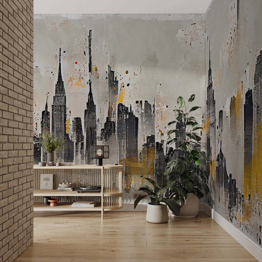 Painting of a city
