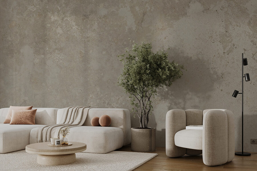 Wall murals Textured surface with neutral tones. - Image 4