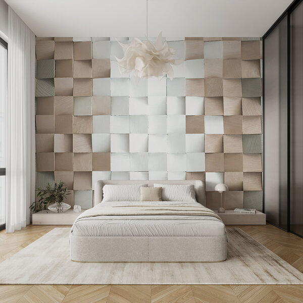 Wall made of squares Wall made of squares