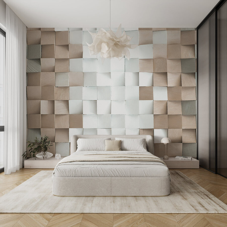 Wall made of squares Wall made of squares