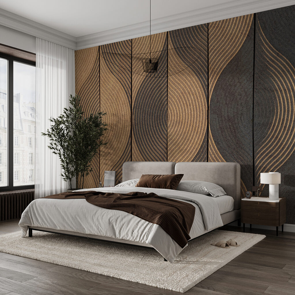 Flowing lines in earthy tones Flowing lines in earthy tones
