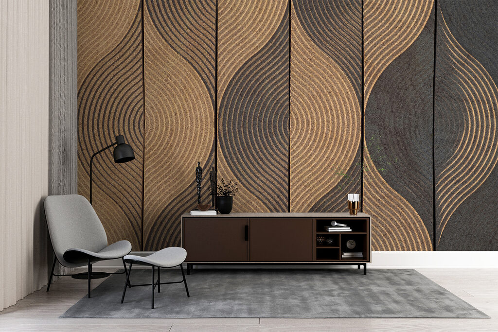 Flowing lines in earthy tones Flowing lines in earthy tones