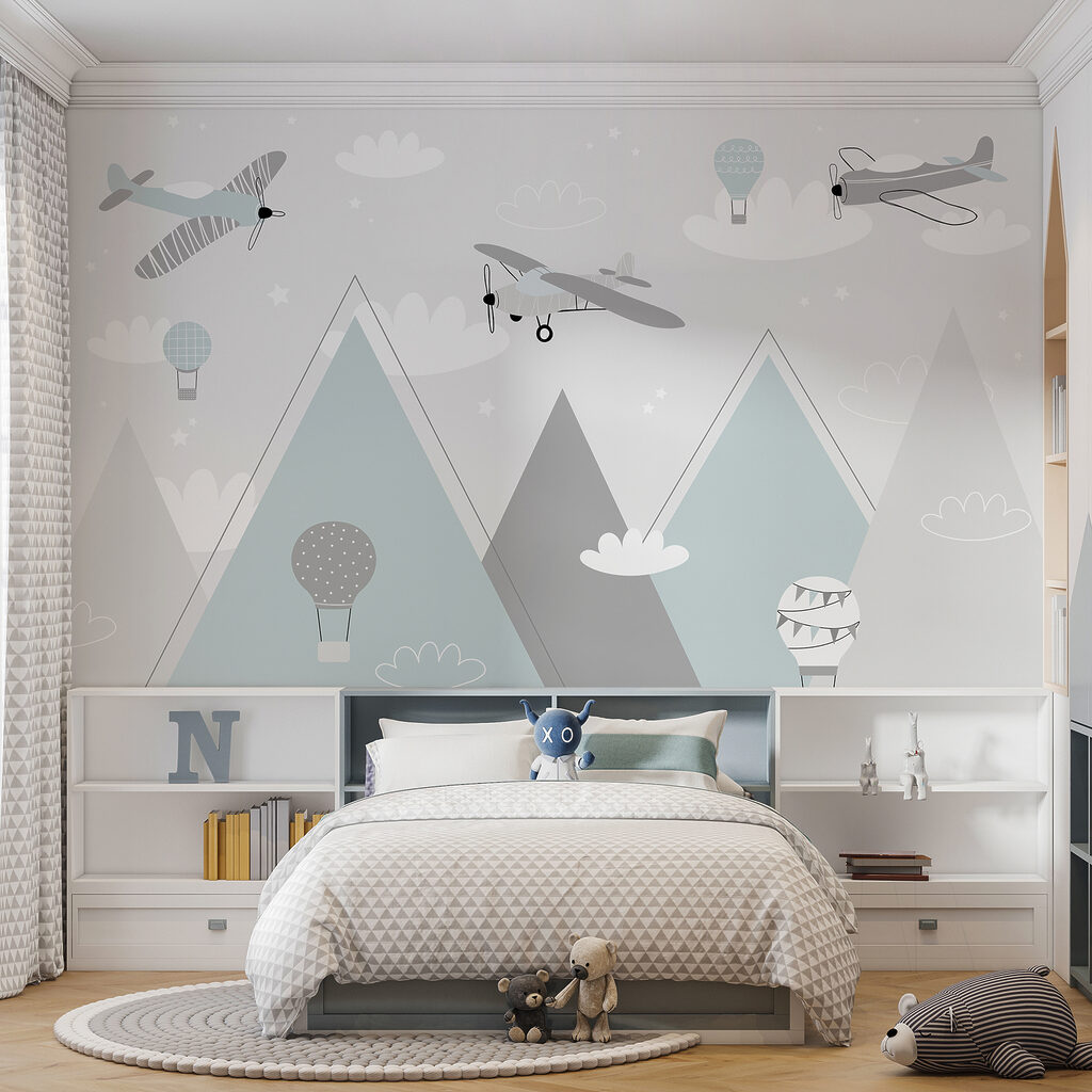 Wallpaper with airplanes and mountains u95044pir5ms 1024x1024 - Wallpaper with airplanes and mountains