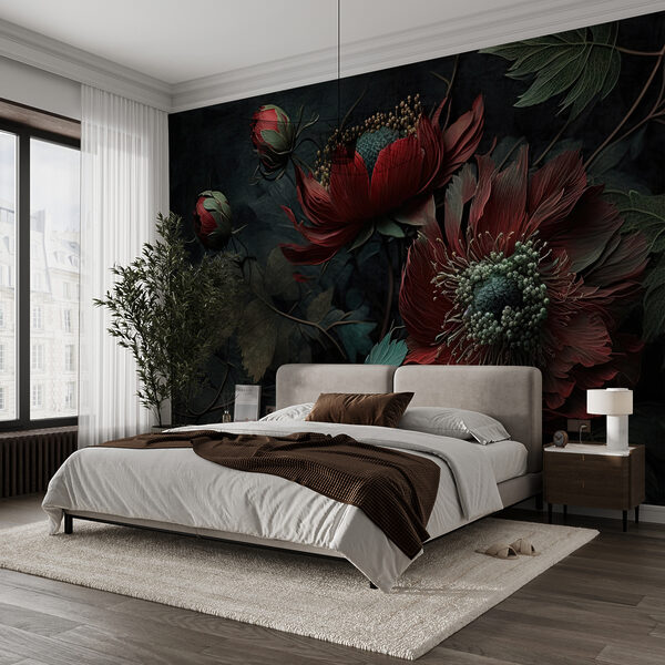 Dark blooms in a moody setting. Dark blooms in a moody setting.